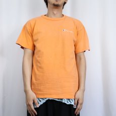 画像2: 80〜90's Champion USA製 青刺繍タグ 後期 ロゴ刺繍Tシャツ L (2)