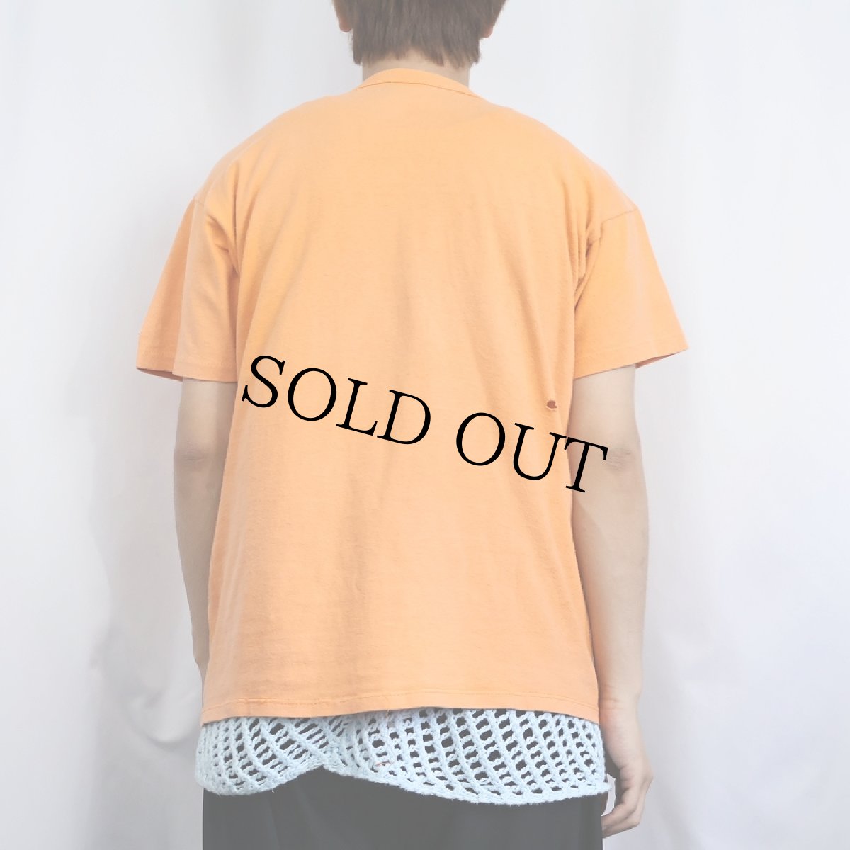 画像3: 80〜90's Champion USA製 青刺繍タグ 後期 ロゴ刺繍Tシャツ L (3)