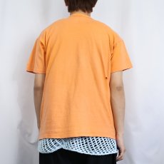 画像3: 80〜90's Champion USA製 青刺繍タグ 後期 ロゴ刺繍Tシャツ L (3)