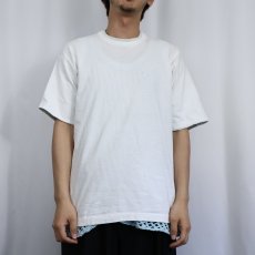 画像2: 90's FRUIT OF THE LOOM USA製 レイヤードデザイン 無地Tシャツ L (2)