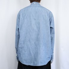 画像3: Ralph Lauren シャンブレーボタンダウンシャツ L (3)