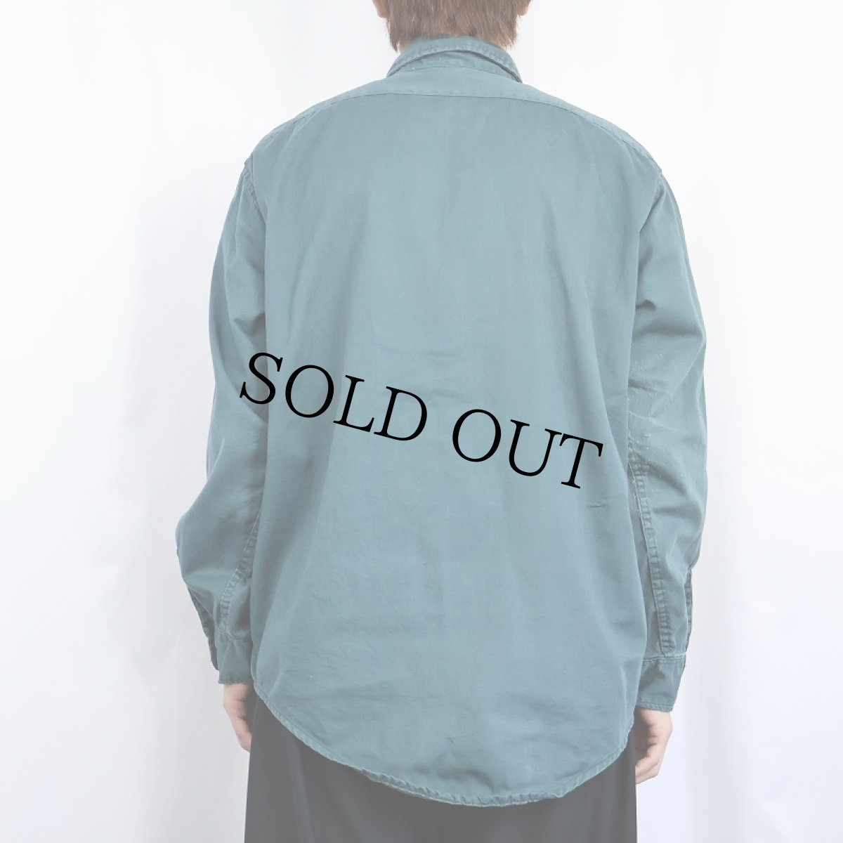 画像3: 60's コットンワークシャツ (3)