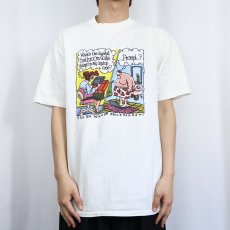 画像2: 90's Rich Tennant "The 5th wave" シュールイラスト コミックプリントTシャツ DEADSTOCK L (2)