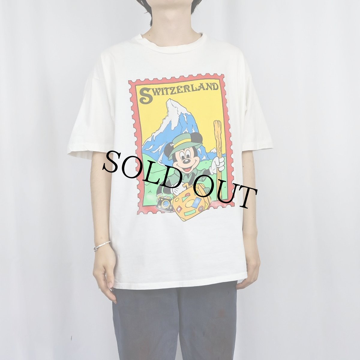 画像2: 90's Disney USA製 "MICKEY MOUSE" キャラクタープリントTシャツ ONESIZE (2)