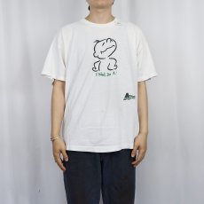 画像2: 90's ATTITUDE DUDE USA製 "I didn't do it." イラストプリントTシャツ (2)