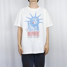 画像2: ESTEE LAUDER "自由の女神" 化粧品メーカー プリントTシャツ ONE SIZE (2)