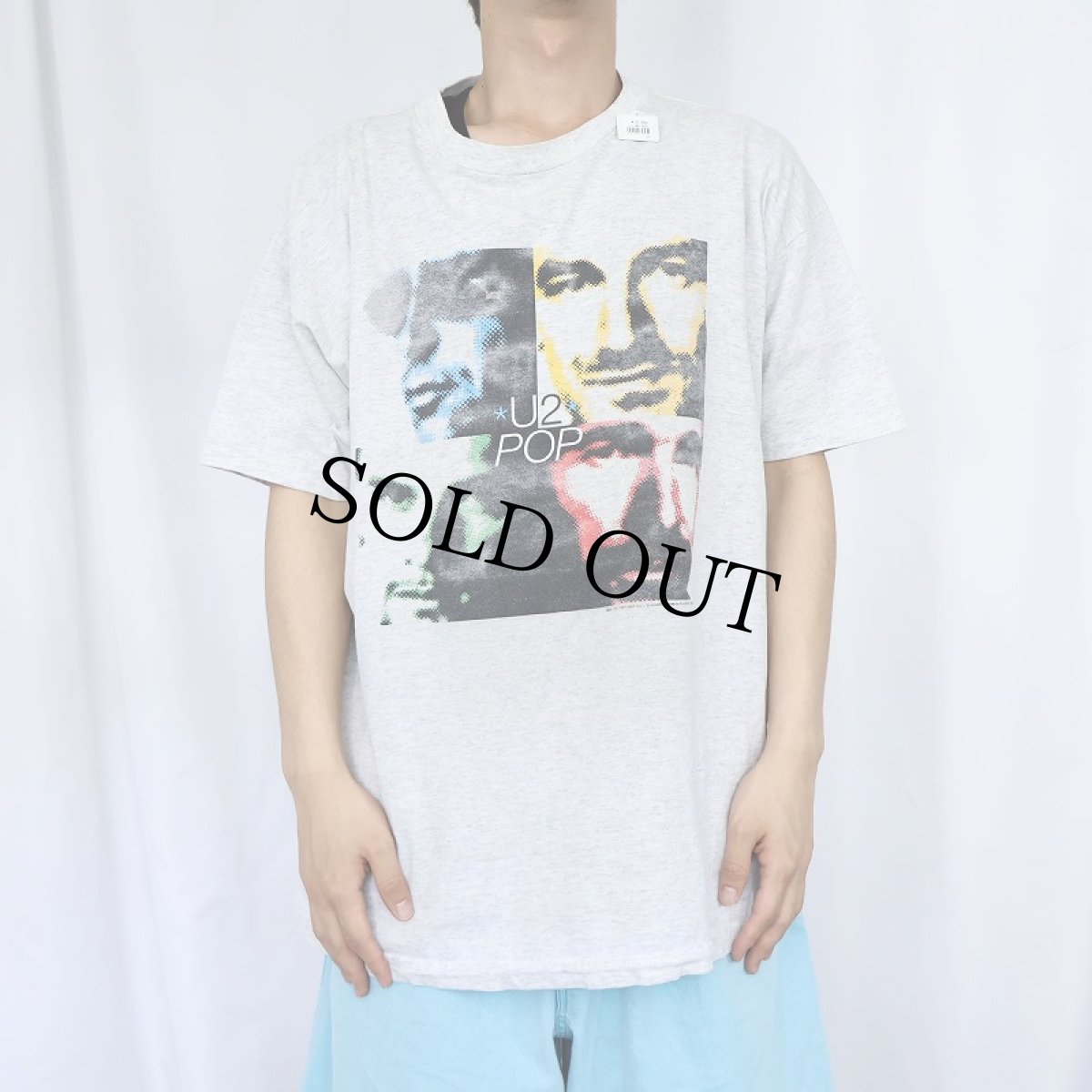 画像2: 90's U2 "POP" ロックバンド プリントTシャツ (2)