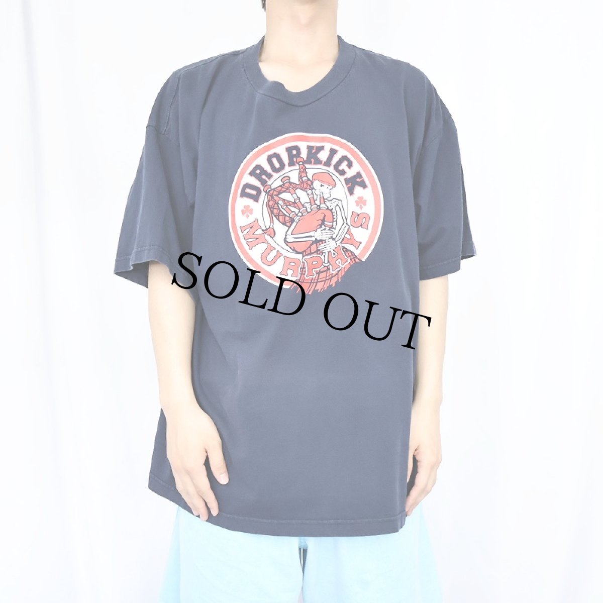 画像2: Dropkick Murphys ケルティック・パンク・バンド プリントTシャツ NAVY 2XL (2)