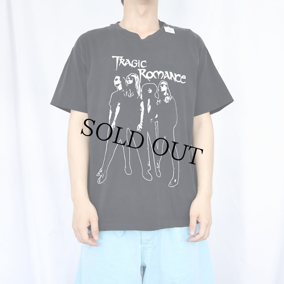 画像2: 90's TRAGIC ROMANCE USA製 メロディックメタルバンド プリントTシャツ BLACK L (2)