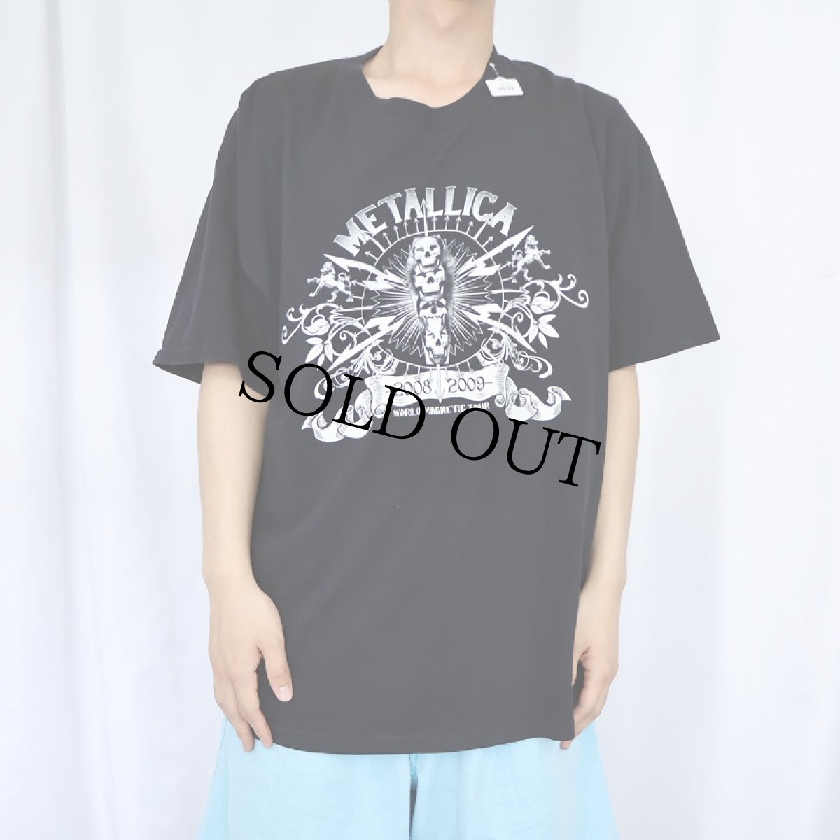 画像2: 2000's METALLICA ロックバンド ツアープリントTシャツ BLACK (2)