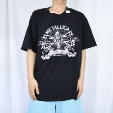 画像2: 2000's METALLICA ロックバンド ツアープリントTシャツ BLACK (2)