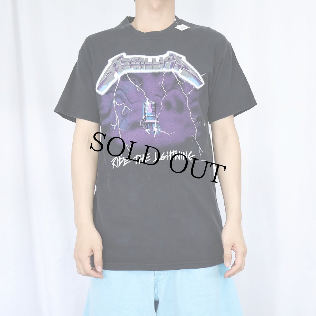 画像2: METALLICA "RIDE THE LIGHTING 1994" ロックバンドTシャツ BLACK M (2)