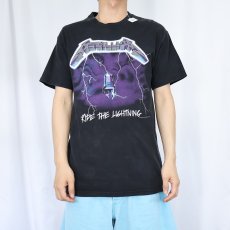 画像2: METALLICA "RIDE THE LIGHTING 1994" ロックバンドTシャツ BLACK M (2)