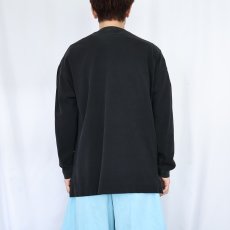 画像3: 90's GAP 鹿の子 ポケットロンT BLACK S (3)