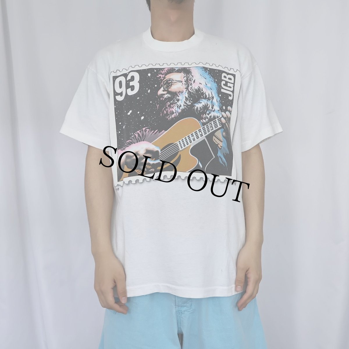 画像2: 90's JERRY GARCIA BAND USA製 ロックバンドプリントTシャツ L (2)