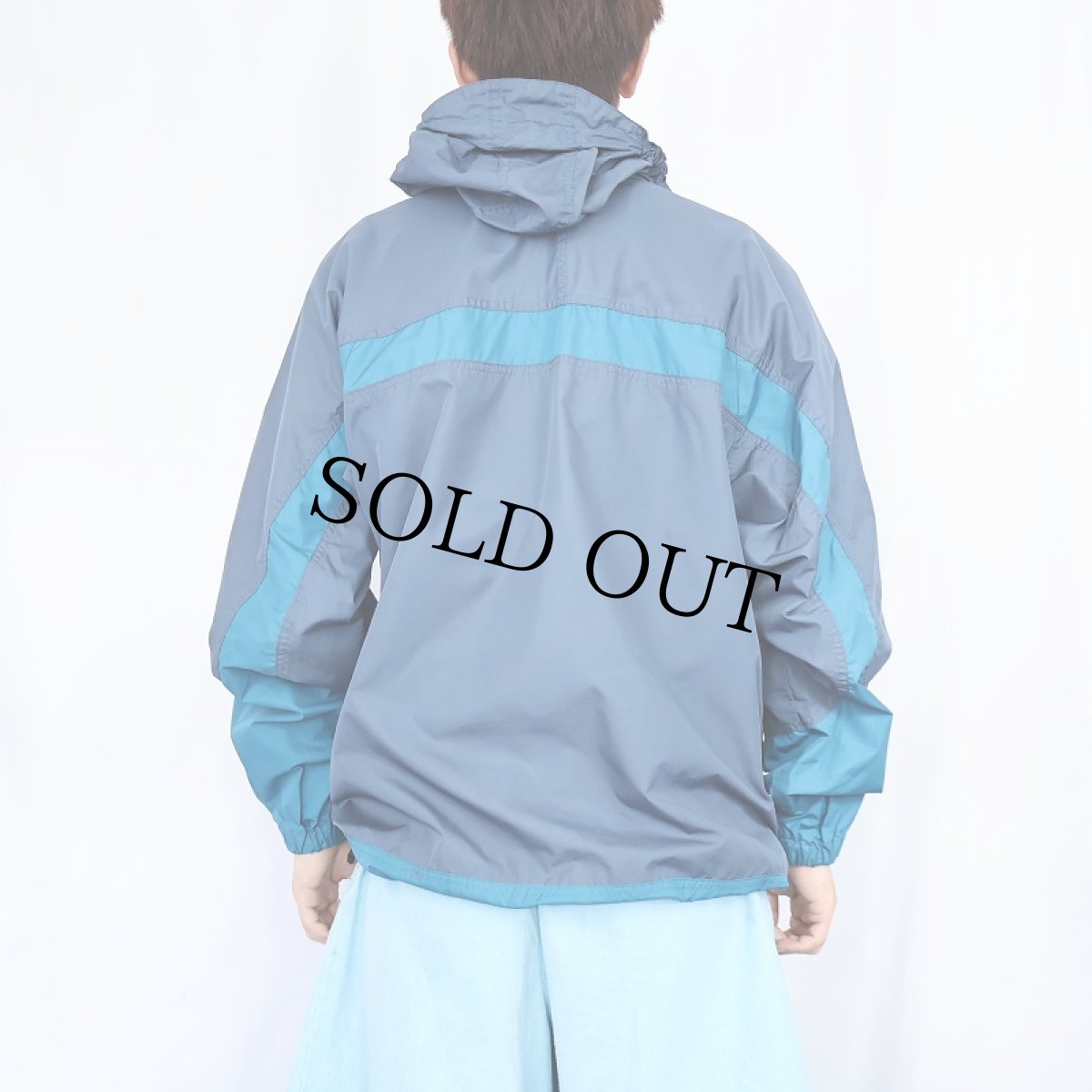 画像3: NIKE ACG 切り替えデザイン ハーフジップ ナイロンパーカー M (3)