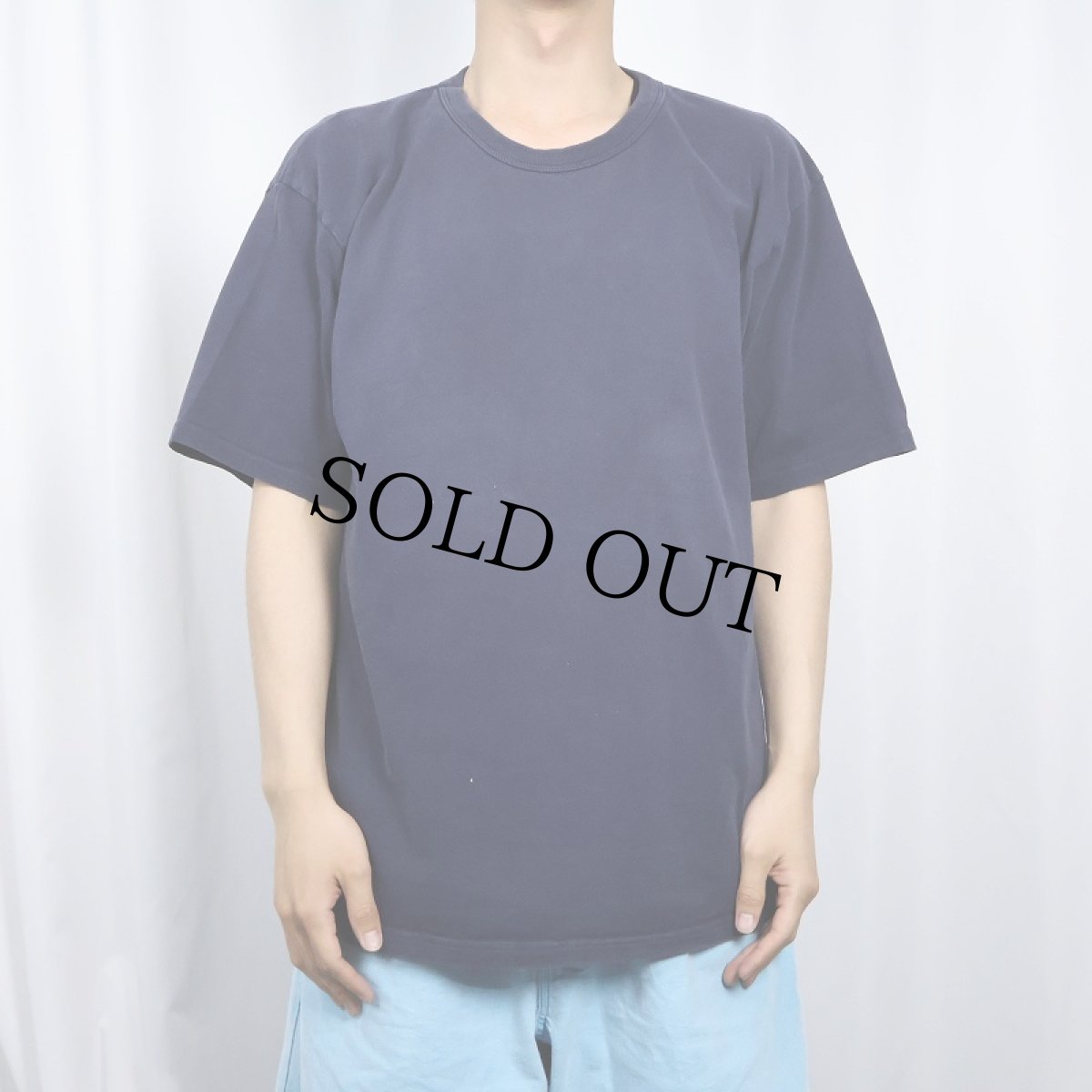 画像2: Champion 無地Tシャツ NAVY L (2)