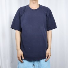 画像2: Champion 無地Tシャツ NAVY L (2)
