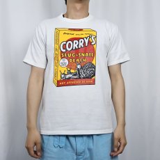 画像2: 90's USA製 CORRY'S SLUG＆SNAIL 駆除剤 プリントTシャツ M (2)
