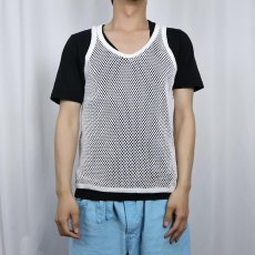 画像2: コットン メッシュタンクトップ L (2)