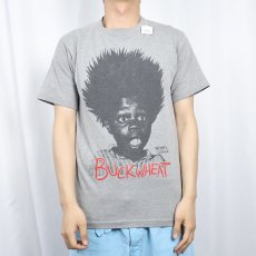 画像2: 80's Our Gang USA製 "BUCKWEAT" コメディプリントTシャツ L (2)