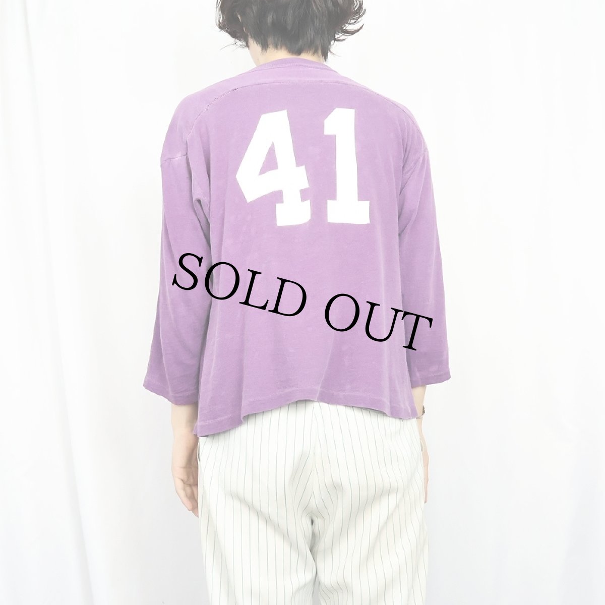 画像3: 60's Russell "41" ナンバリング フットボールTシャツ XL (3)