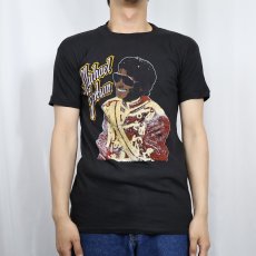 画像2: 70〜80's Michael Jackson パキ綿 プリントTシャツ BLACK M (2)