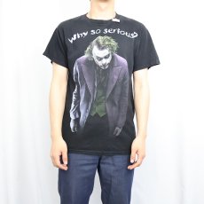 画像2: THE DARKKNIGHT ジョーカー 映画プリントTシャツ M (2)