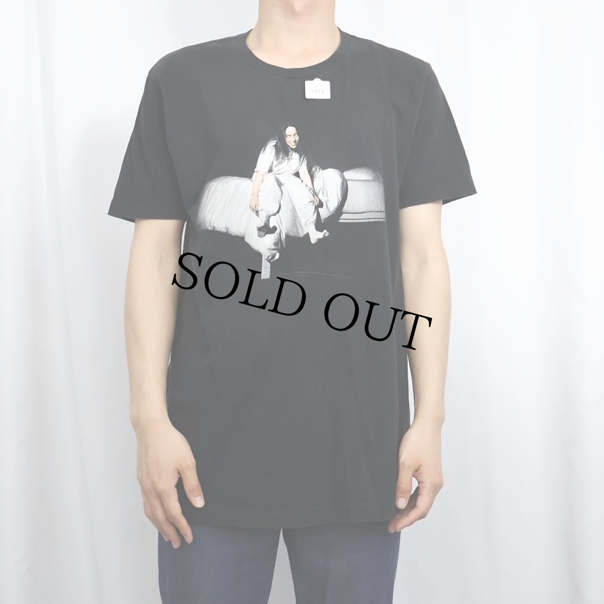 画像2: Billie Eilish ミュージシャンプリントTシャツ BLACK L (2)