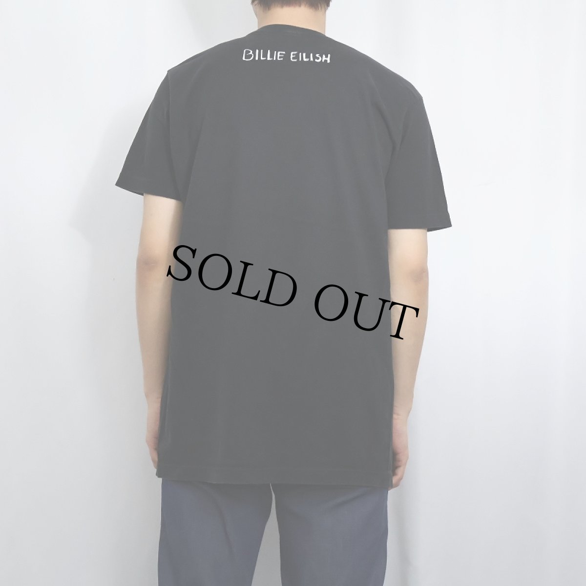 画像3: Billie Eilish ミュージシャンプリントTシャツ BLACK L (3)