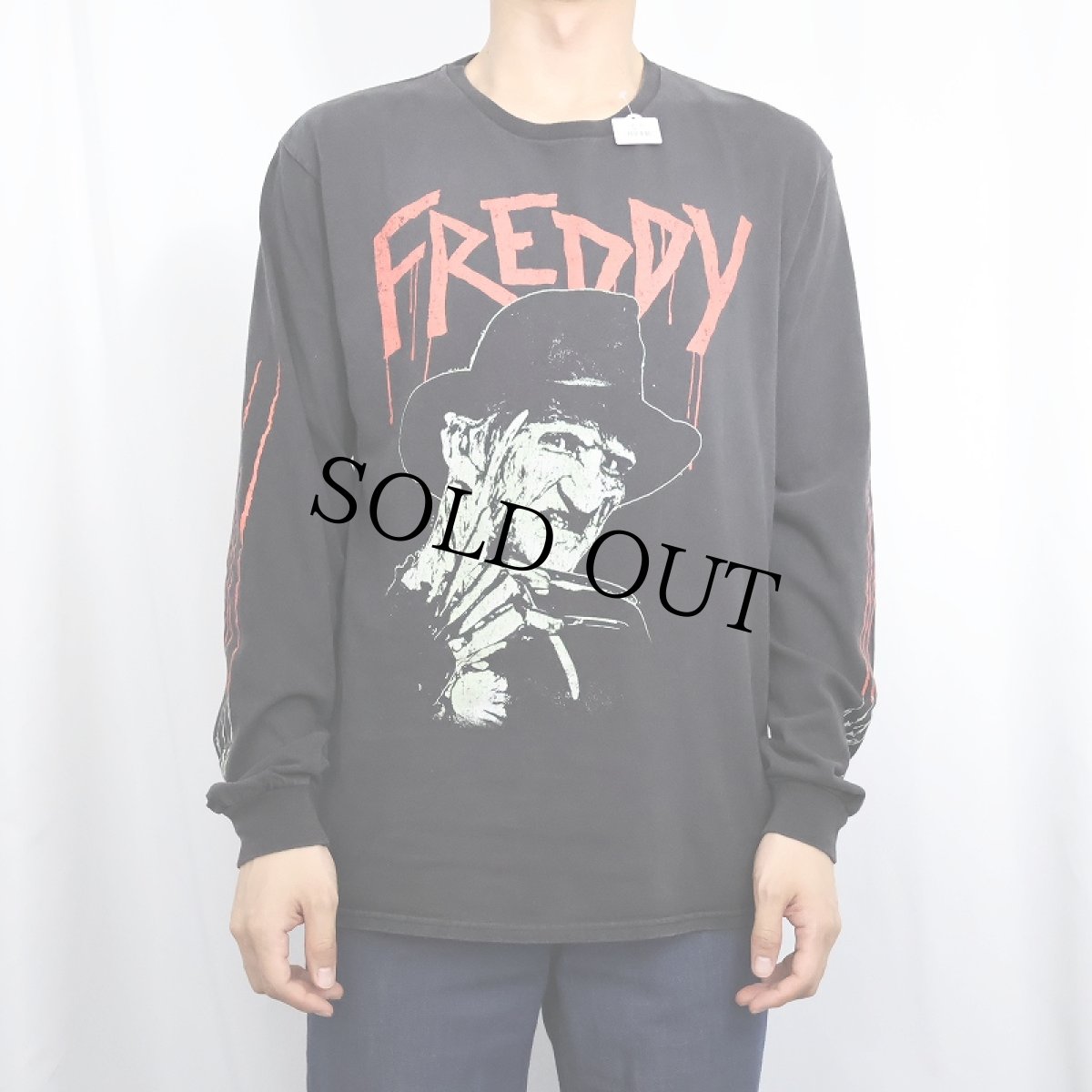 画像2: Nightmare on Elm Street "FREDDY" ホラー映画 プリントロンT BLACK M (2)