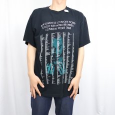 画像3: George Carlin 放送禁止用語リスト コメディアンプリントTシャツ BLACK XL (3)