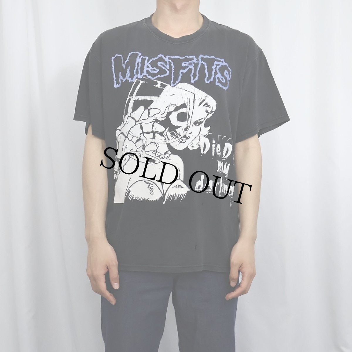 画像2: MISFITS "Die, Die My Darling" ハードコアパンク・バンド プリントTシャツ BLACK L (2)