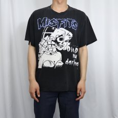 画像2: MISFITS "Die, Die My Darling" ハードコアパンク・バンド プリントTシャツ BLACK L (2)