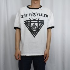 画像3: Septicflesh エクストリーム・メタルバンド プリントリンガーTシャツ (3)