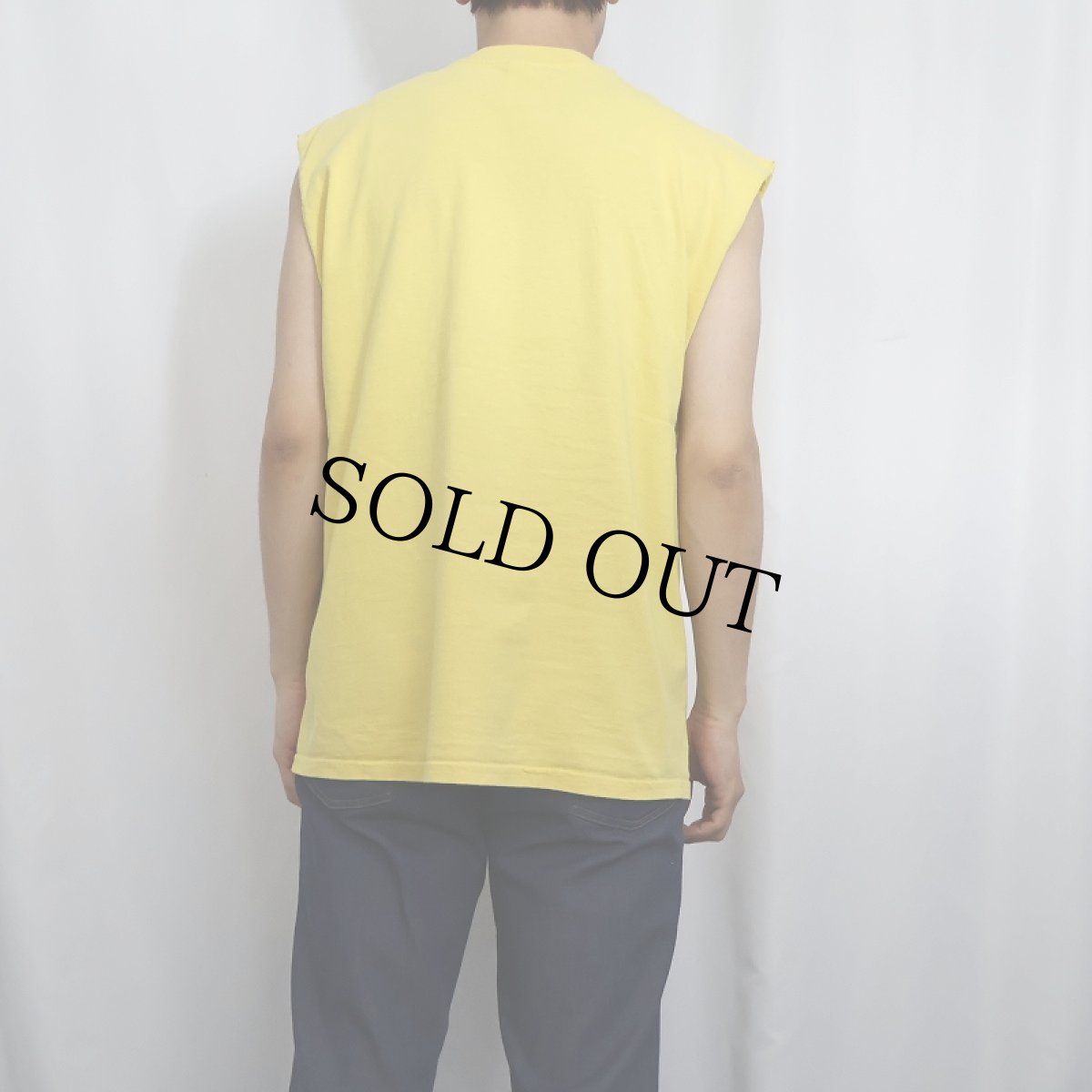 画像3: 2003 THE SEX PISTOLS パンク・ロックバンド カットオフスリーブTシャツ M (3)