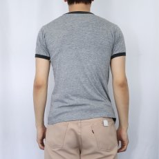 画像3: 70〜80's DISNEY "MICKEY MOUSE" 染み込みプリント リンガーTシャツ (3)