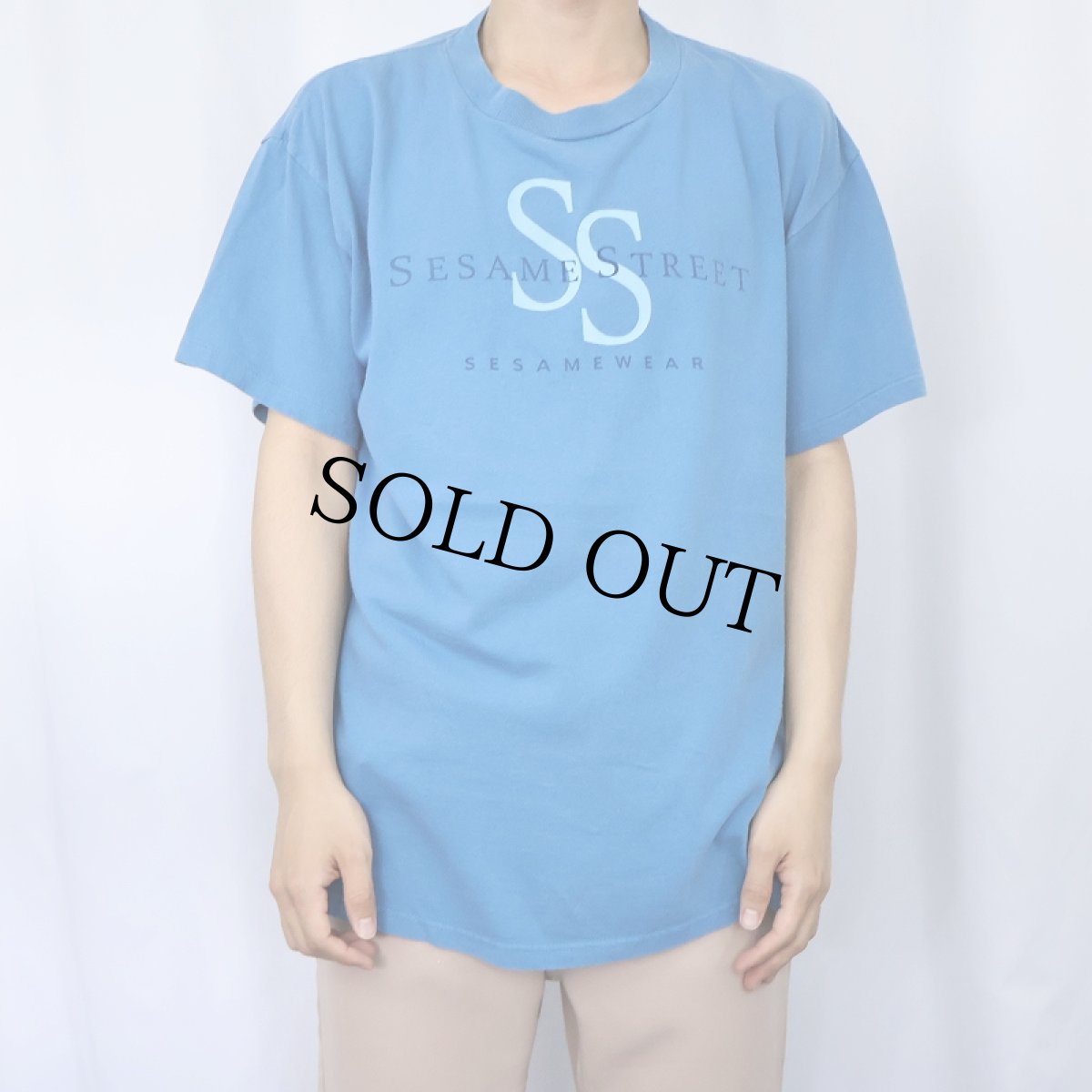 画像3: 90's SESAMESTREET USA製 パロディプリントTシャツ L (3)