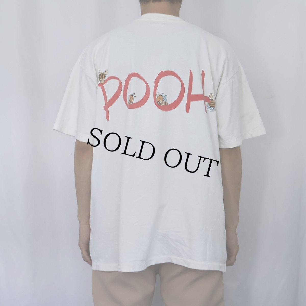 画像4: 90's WALT DISNEY USA製 "POOH" キャラクター 大判プリントTシャツ ONE SIZE (4)