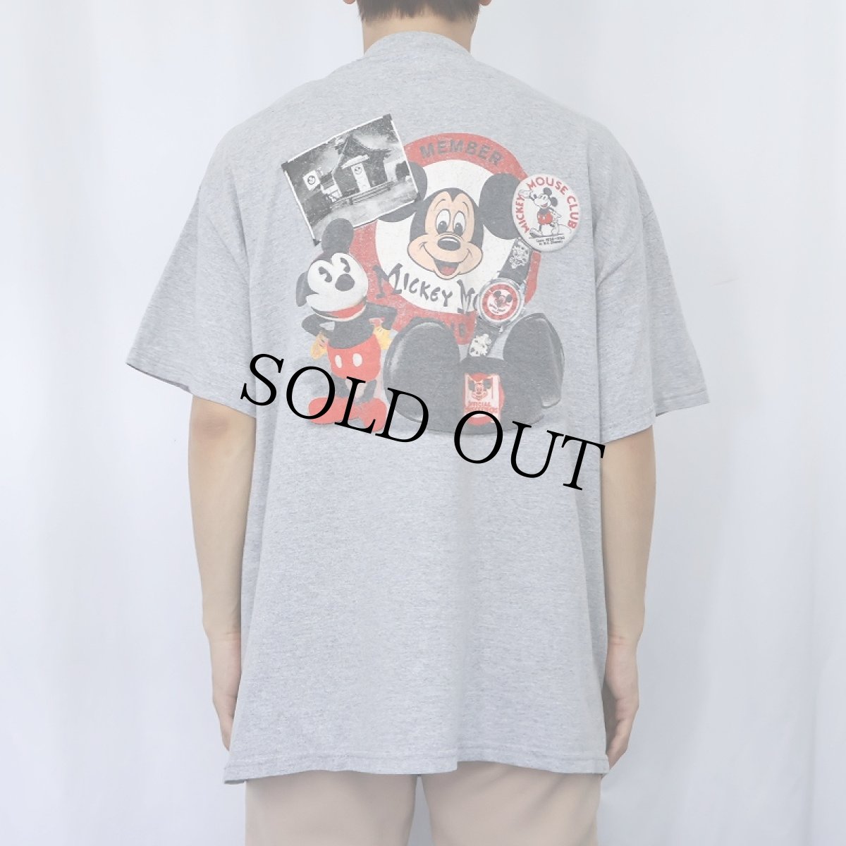 画像3: WALT DISNEY WORLD "MICKEY MOUSE" キャラクタープリントTシャツ (3)