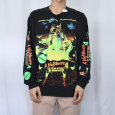 画像2: Nightmare on Elm Street 4 ホラー映画 プリントロンT BLACK L (2)