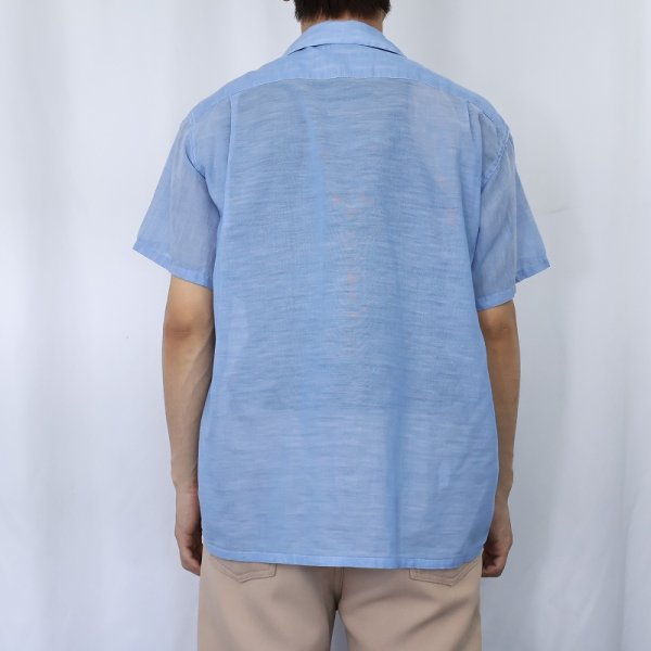 60年代 60s ベルマ 開襟シャツ ボックスシャツ 半袖シャツ