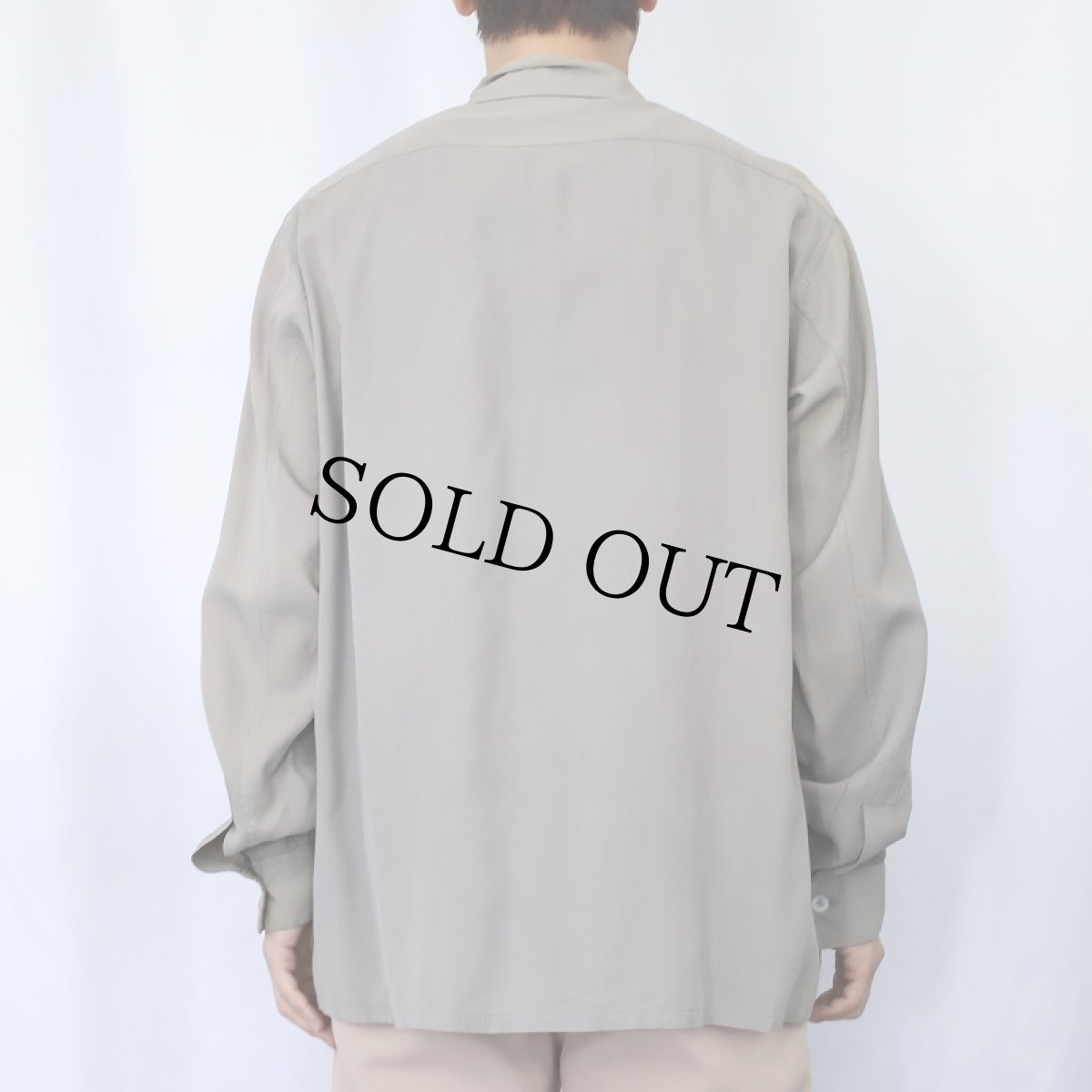 画像3: 60's SKIPPER by Wilson Brothers USA製 レーヨン混オープンカラーシャツ ML (3)