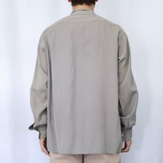 画像3: 60's SKIPPER by Wilson Brothers USA製 レーヨン混オープンカラーシャツ ML (3)