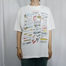 画像2: 90's "HANDTOOLS" 工具プリントTシャツ (2)