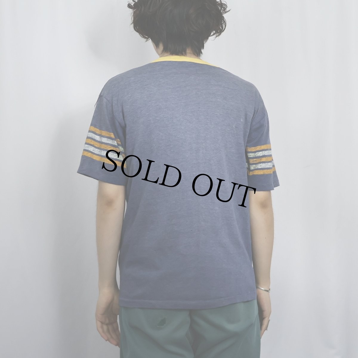 画像3: 80's Velva sheen USA製 "UCLA" プリントWINTシャツ L (3)