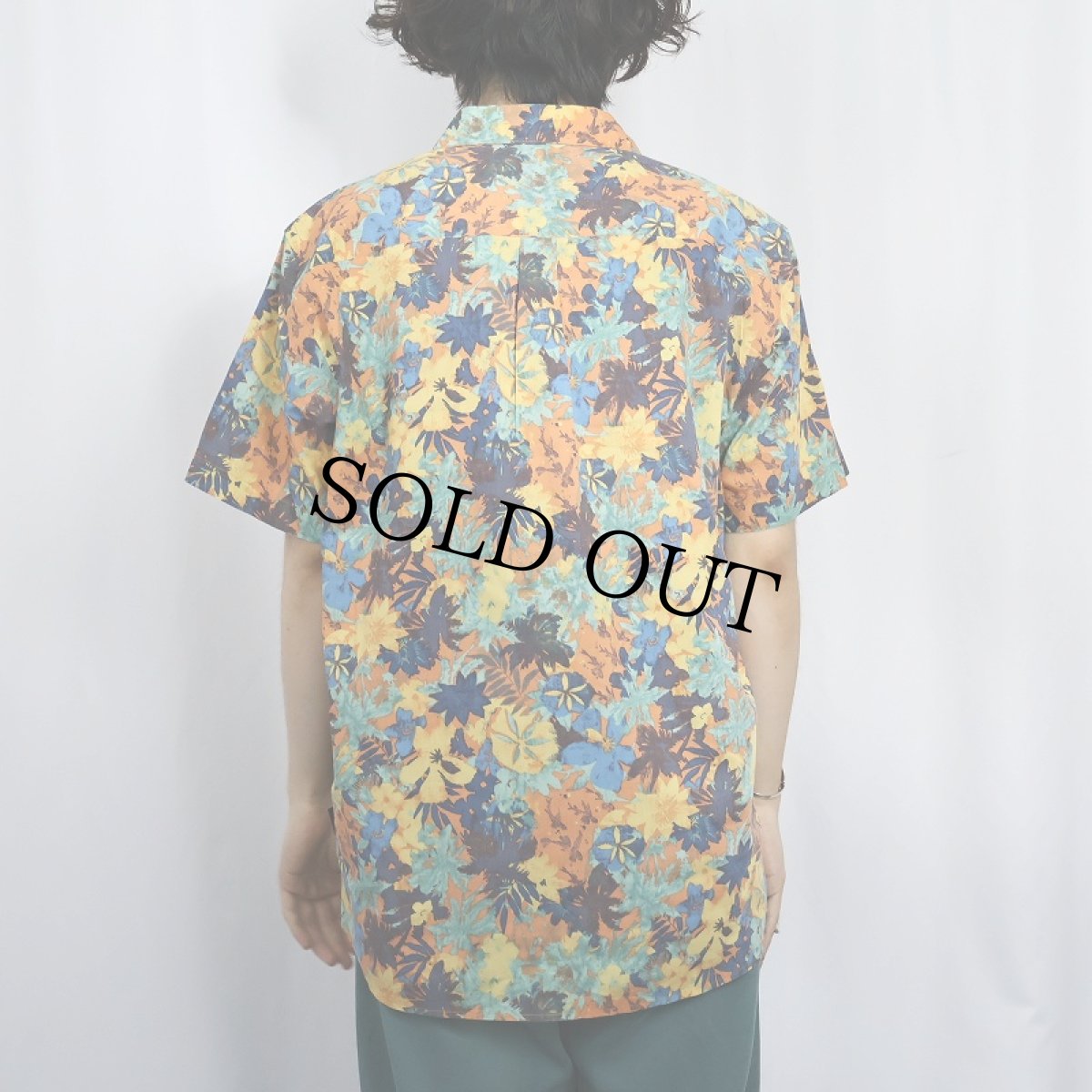 画像3: Patagonia 総柄 オーガニックコットン×ポリ シャツ L (3)