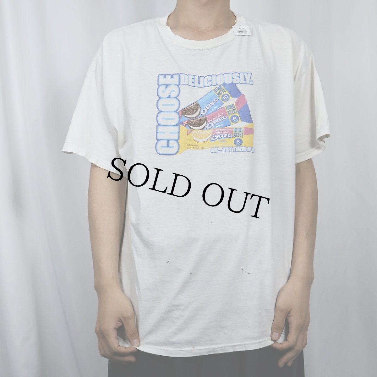 画像2: OREO "CHOOSE DELICIOUSLY" お菓子メーカー プリントTシャツ XL (2)