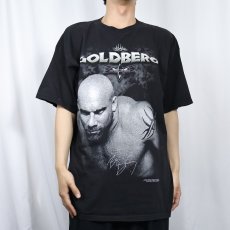 画像2: 90's WCW "GOLDBERG" プロレスプリントTシャツ BLACK (2)