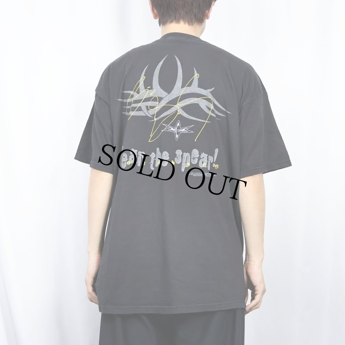 画像3: 90's WCW "GOLDBERG" プロレスプリントTシャツ BLACK (3)